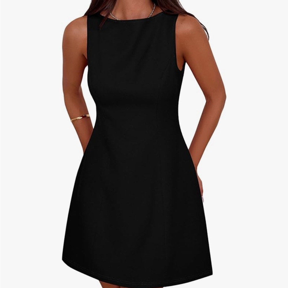 Elegant Black Sleeveless Dress